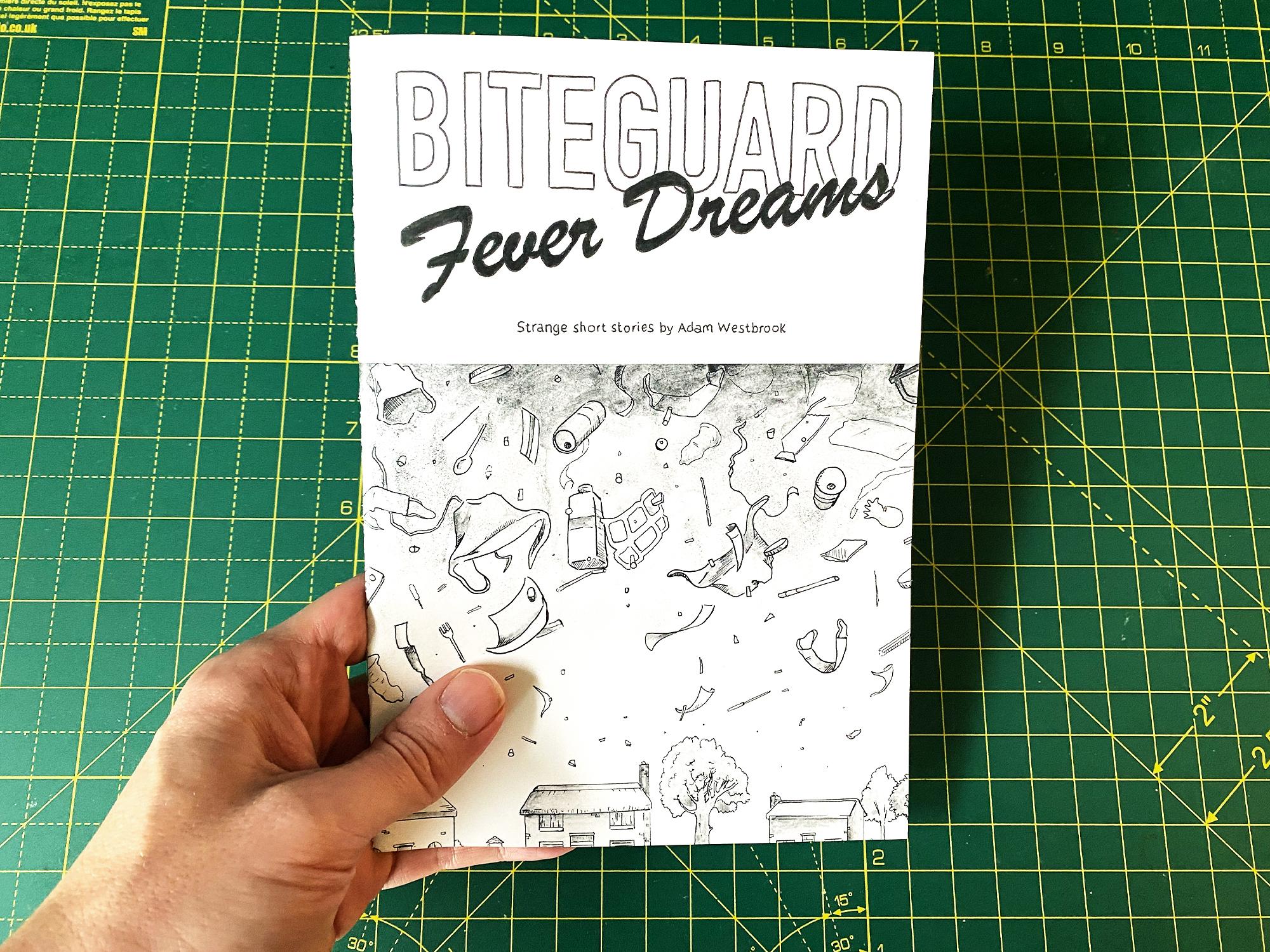 The front cover of Bite Guard Fever Dreams by Adam Westbrook