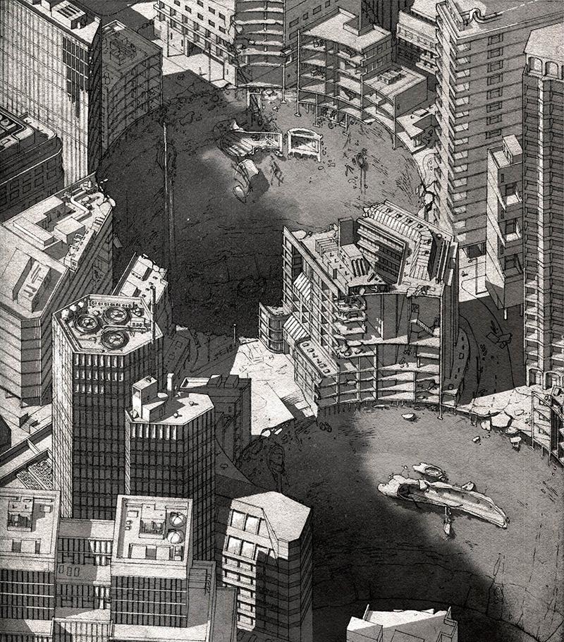 A full-page panel from Square Eyes by Anna Mill and Luke Jones