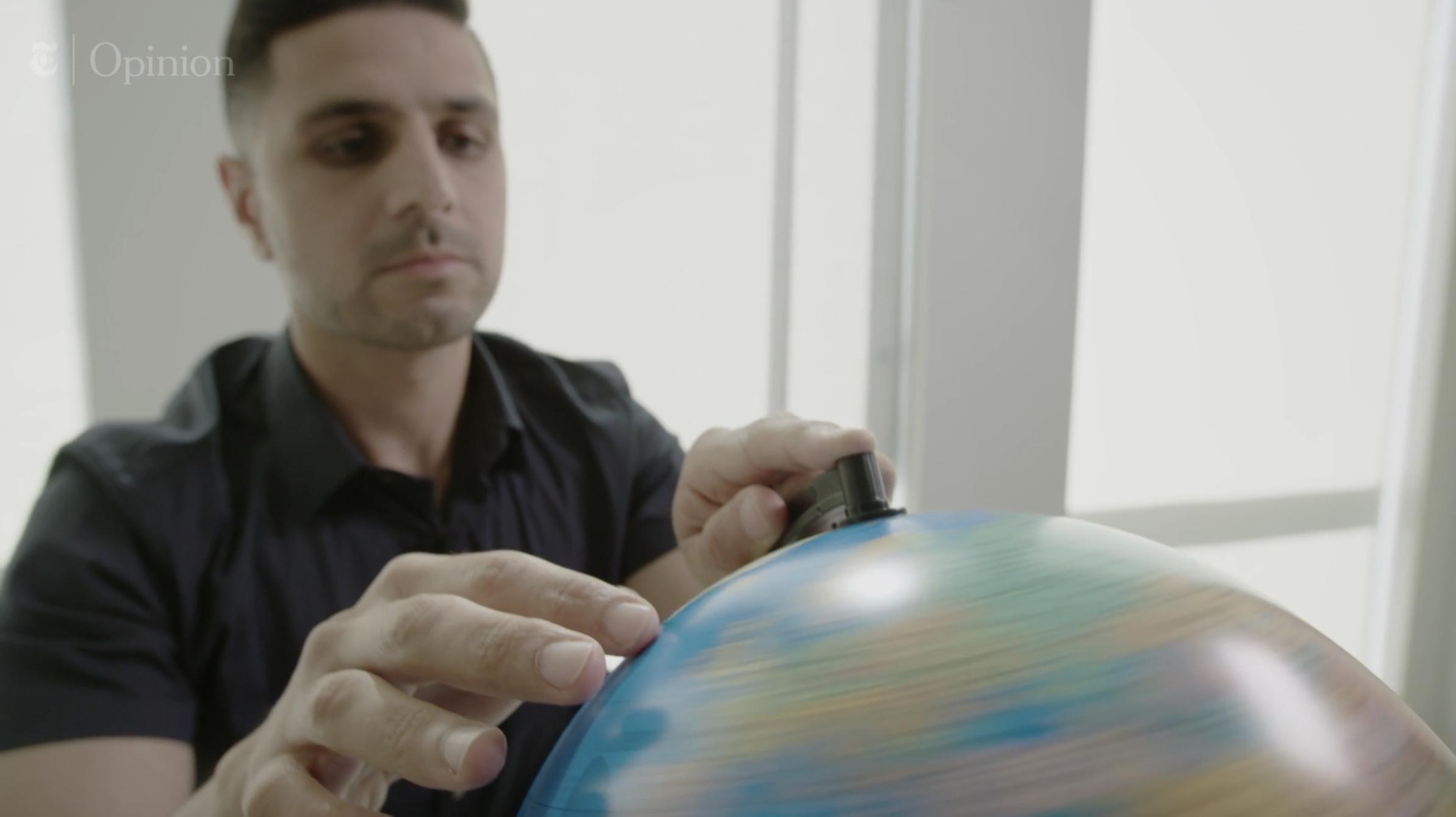 A screenshot of Adnan Khan from a New York Times Opinion video