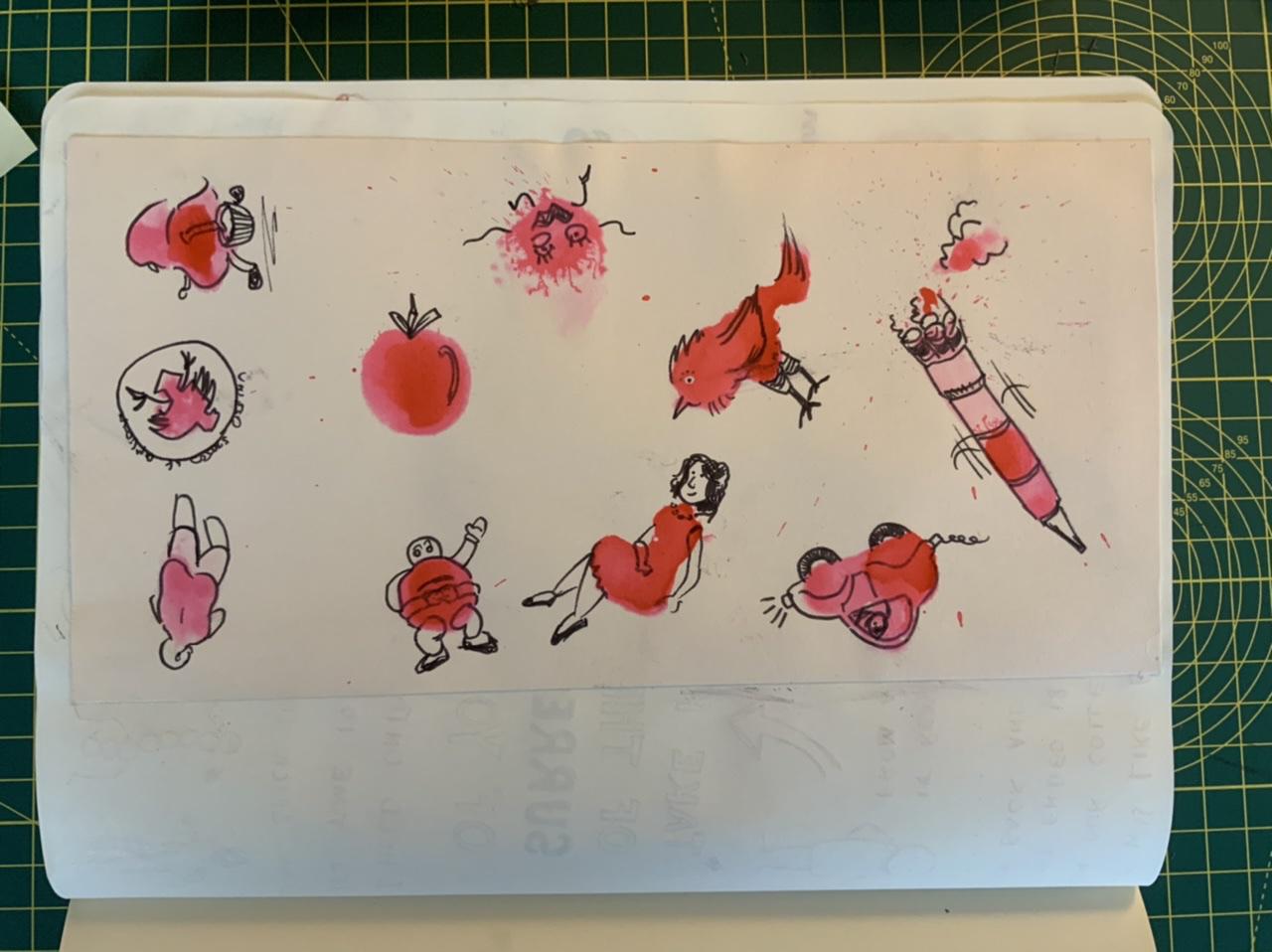 Pages from Adam Westbrook’s sketchbook