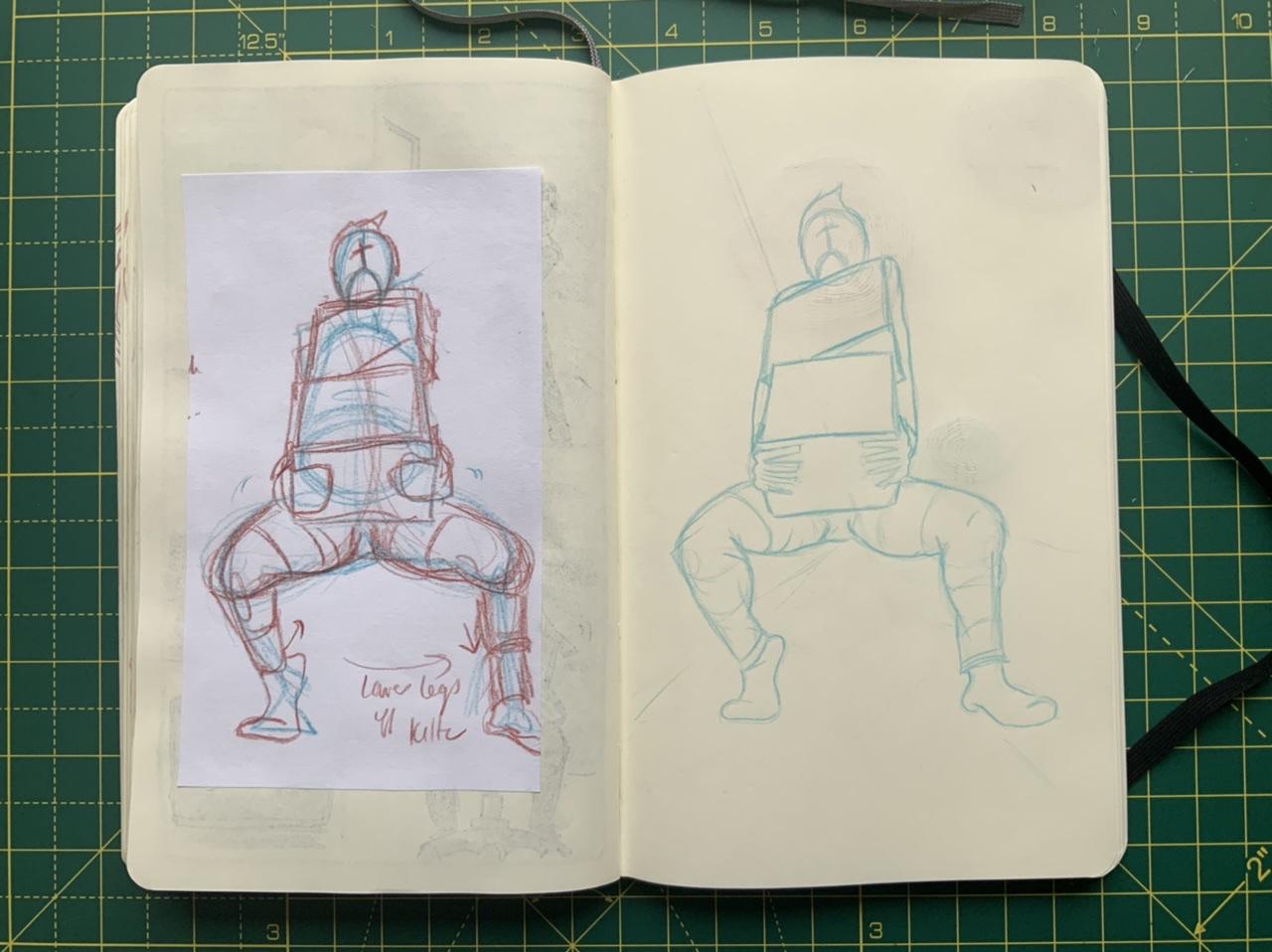 A page from Adam Westbrook’s sketchbook