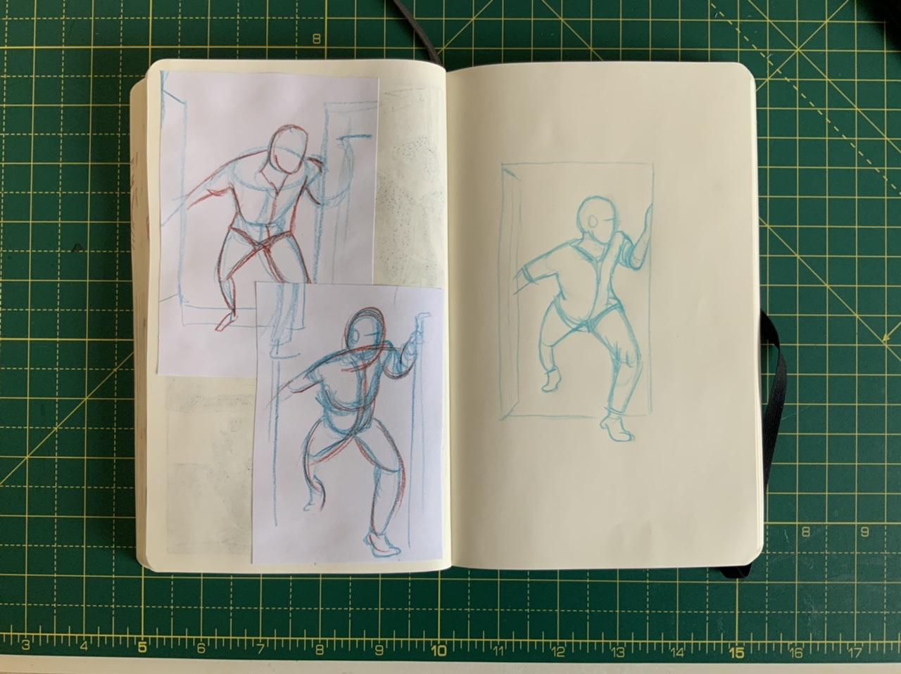 A page from Adam Westbrook’s sketchbook