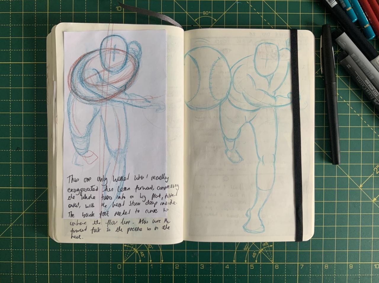 A page from Adam Westbrook’s sketchbook