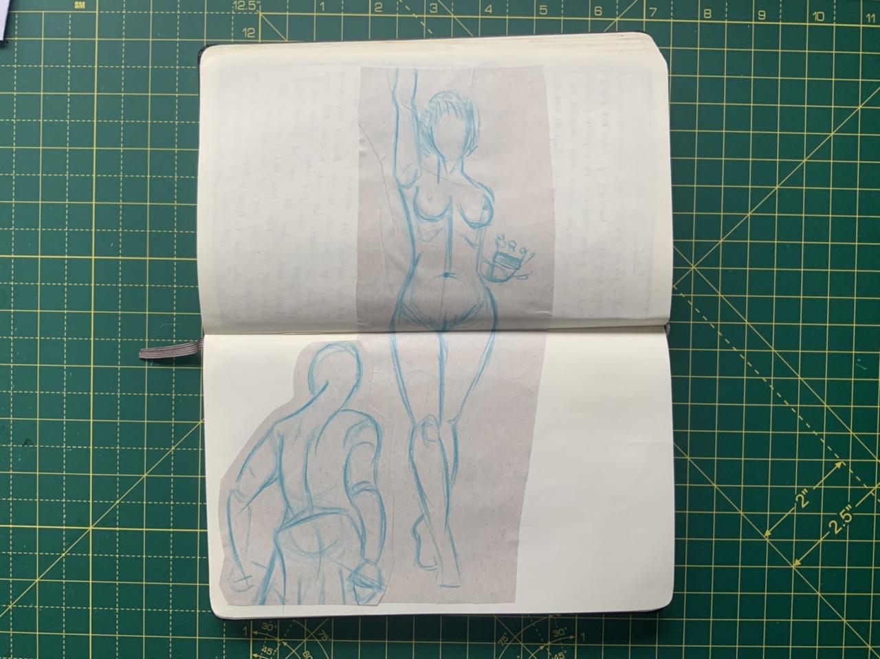 Pencil sketches from Adam Westbrook&rsquo;s sketchbook