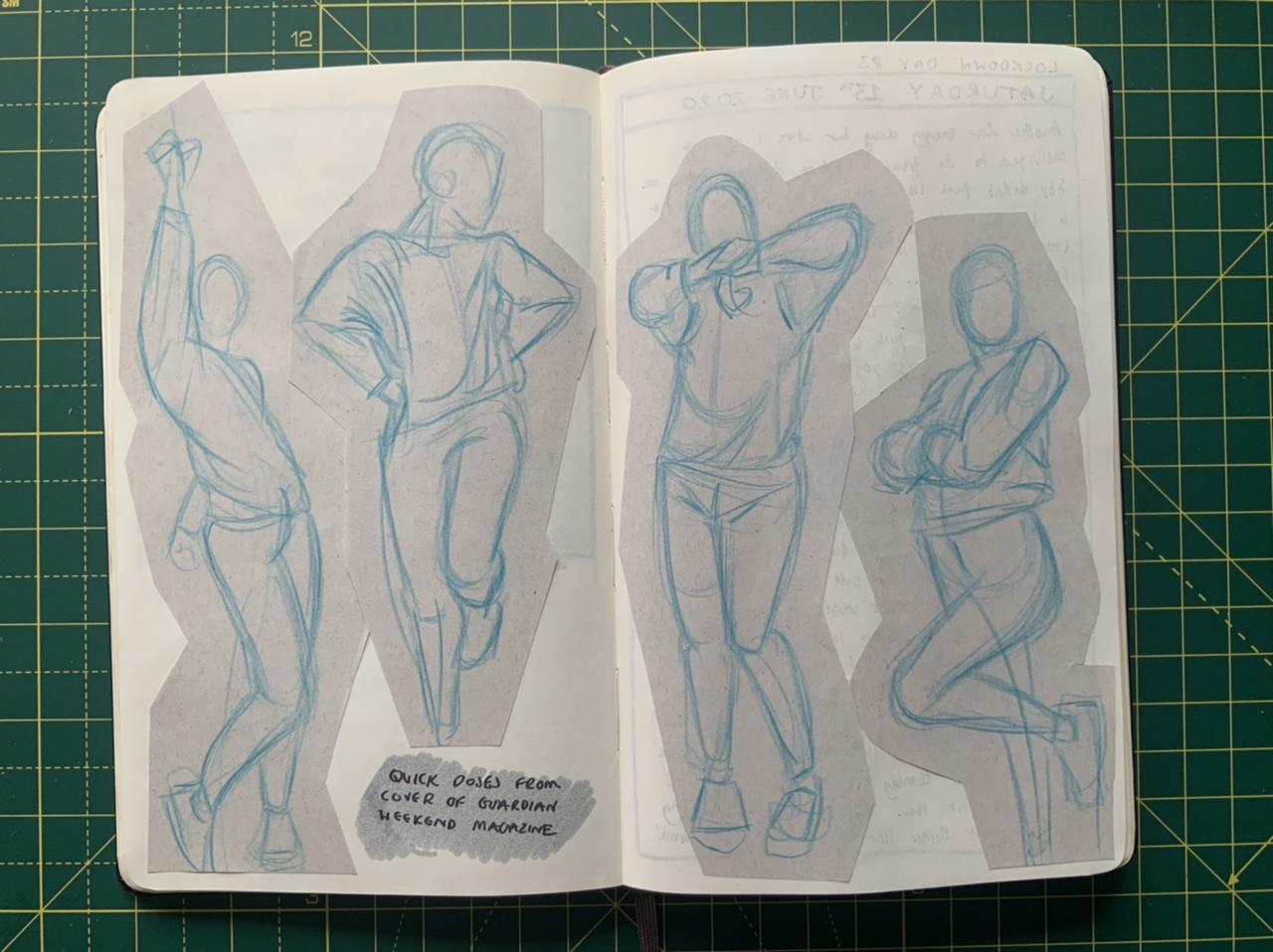 Pencil sketches from Adam Westbrook&rsquo;s sketchbook