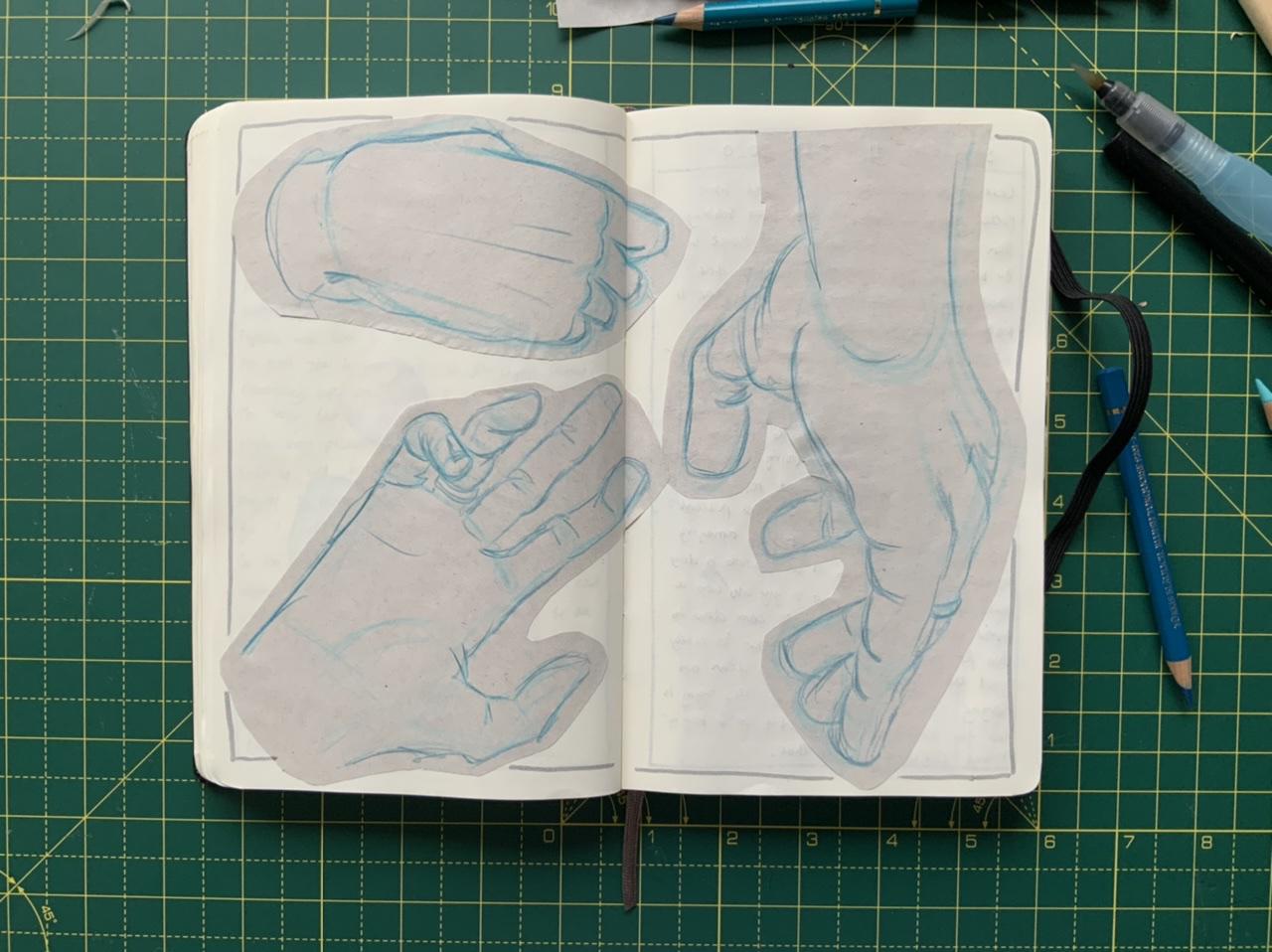 A page from Adam Westbrook’s sketchbook