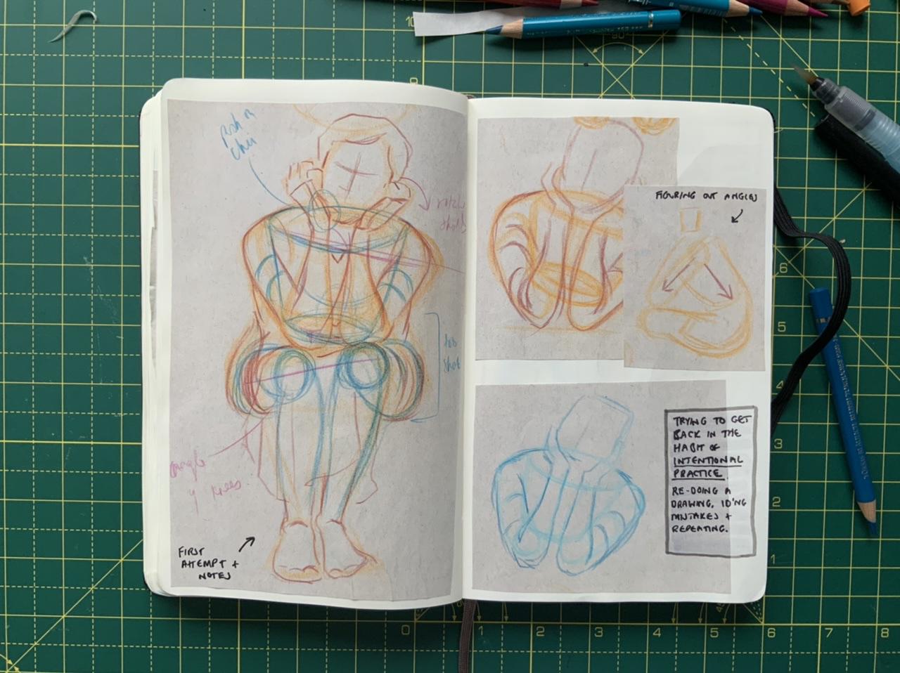 A page from Adam Westbrook’s sketchbook