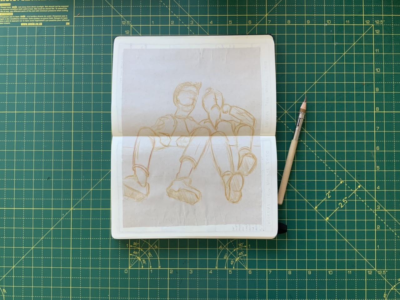 A pencil sketch from Adam Westbrook&rsquo;s newsletter