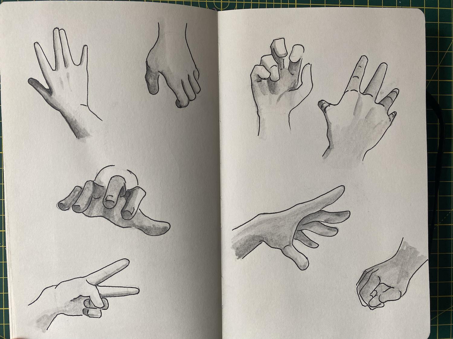 A page from Adam&rsquo;s sketchbook