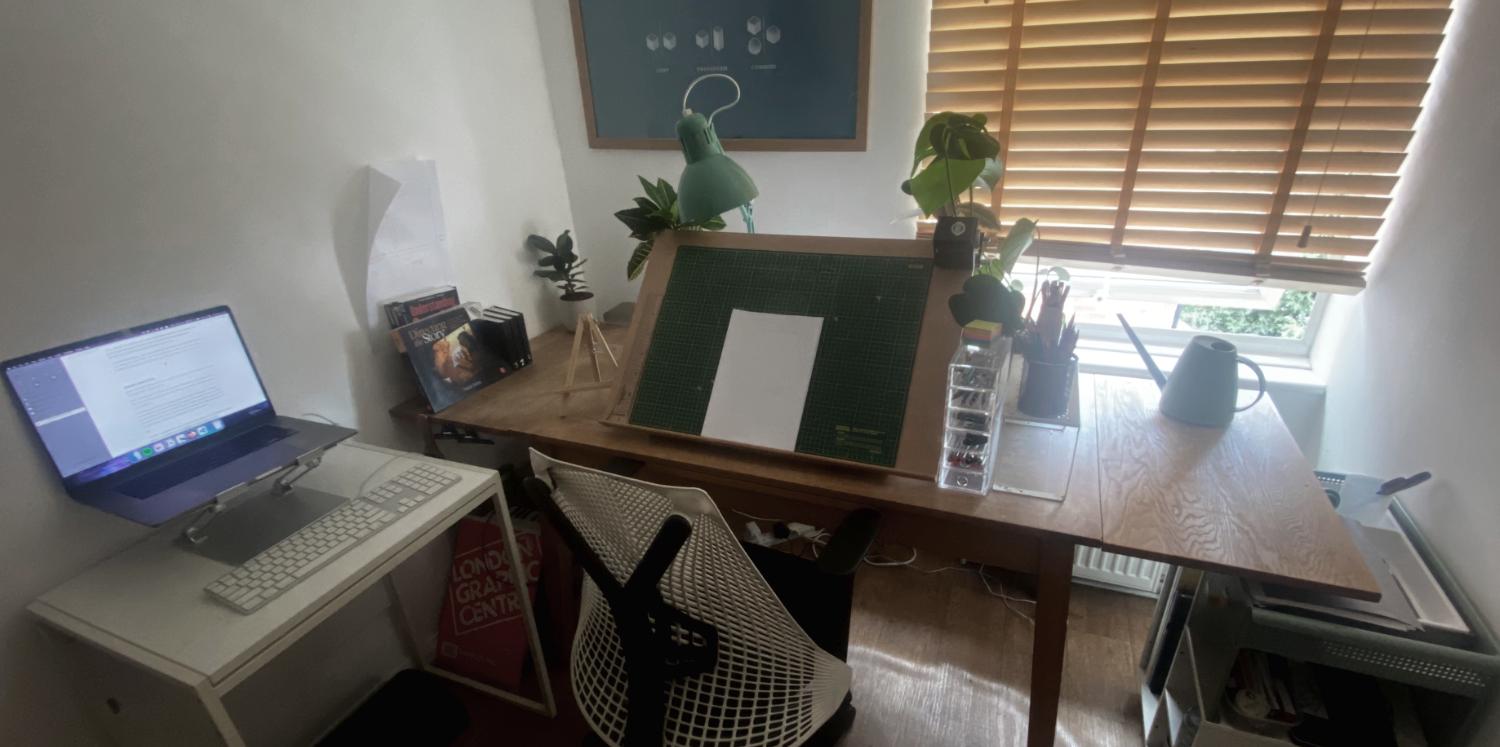 A photograph of Adam’s London studio