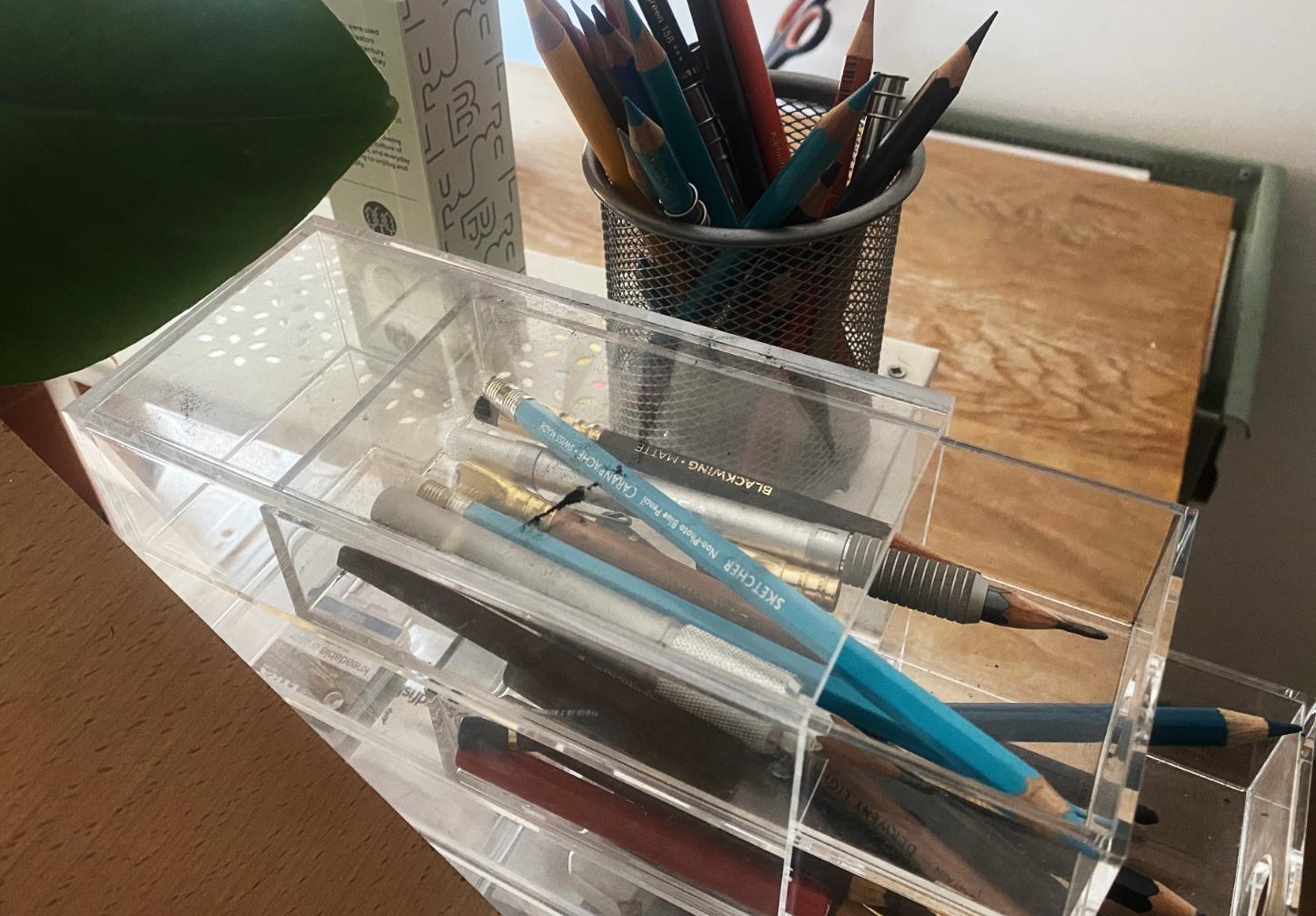 A photograph of Adam’s pencil draws