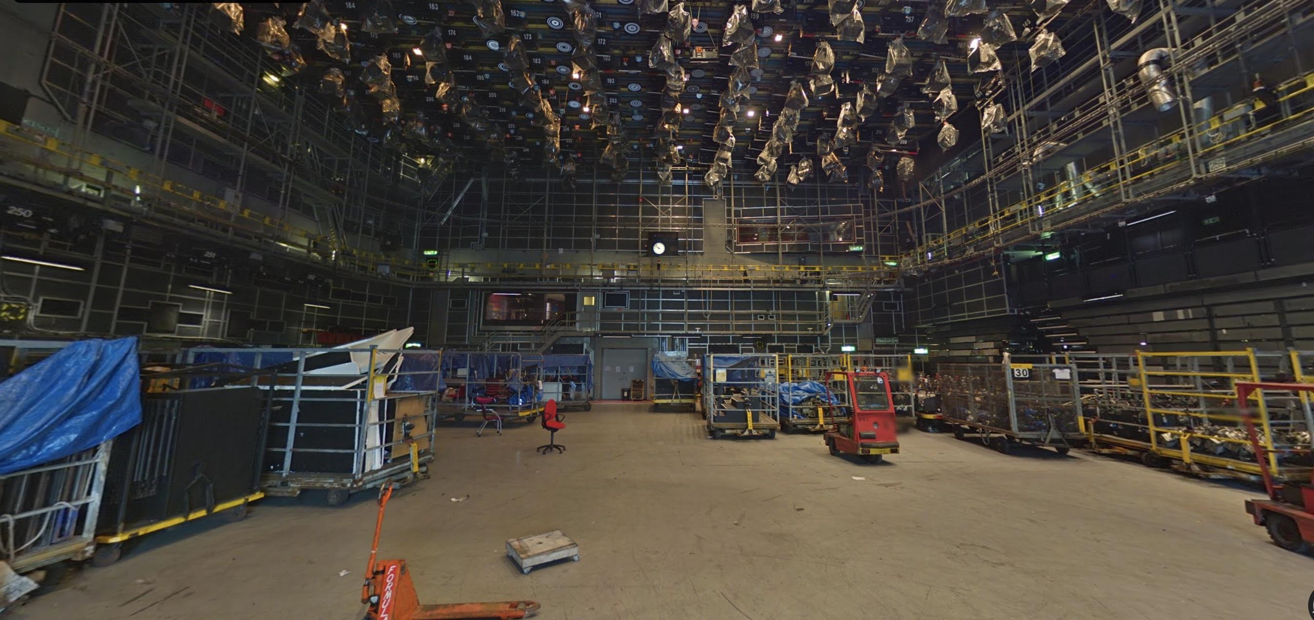 A photograph from Google Street View showing the BBC studios closing down