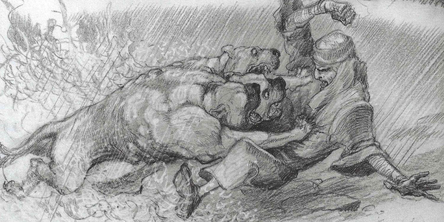 A panel from Dante’s Inferno, the Graphic Adaptation