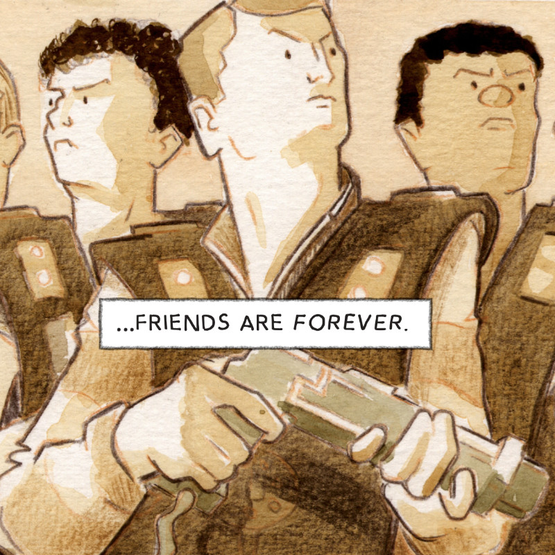 A panel from Absolute Legend To Be Fair, a graphic novel