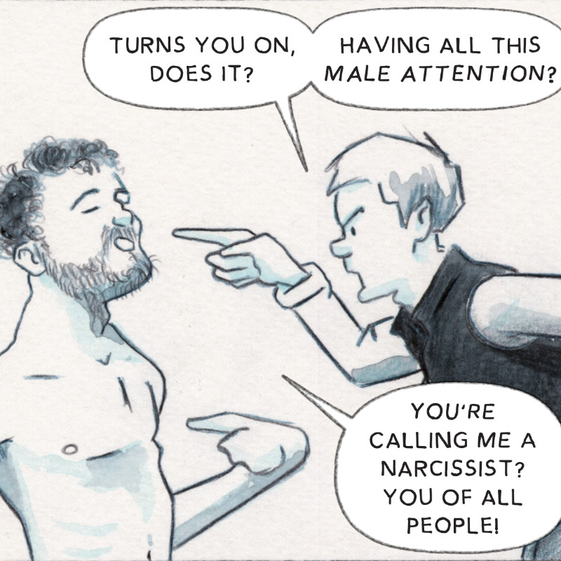 A panel from Absolute Legend To Be Fair, a graphic novel