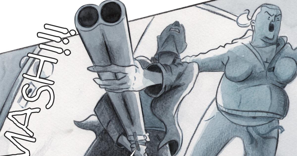 A panel from chapter 7 of Absolute Legend, To Be Fair, a graphic novel by Adam Westbrook